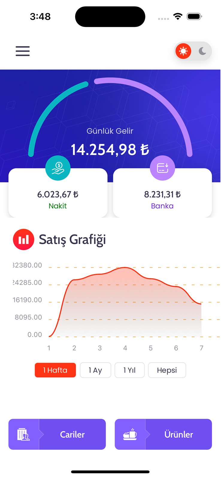 EnderPOS mobile app screen 1