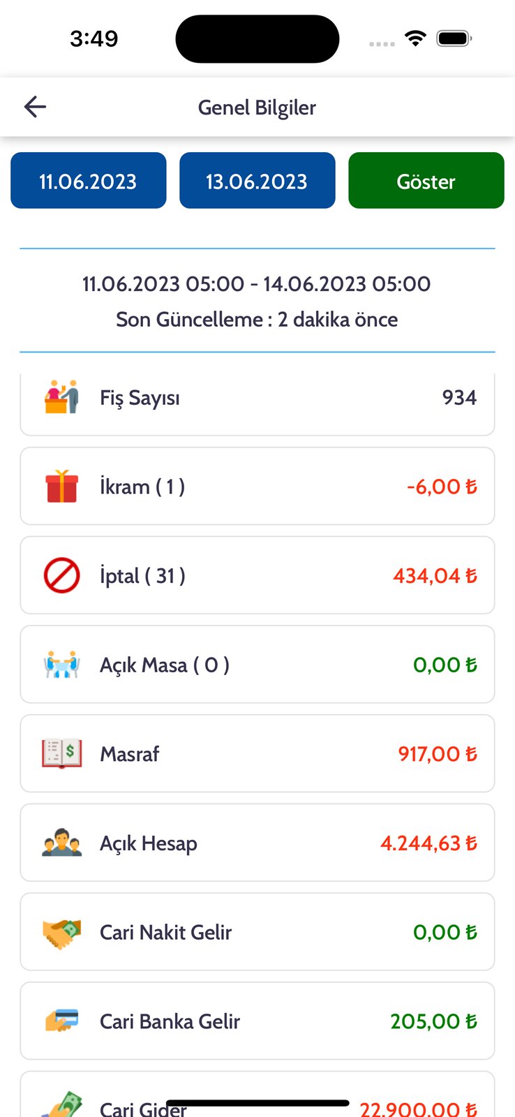 EnderPOS mobile app screen 4