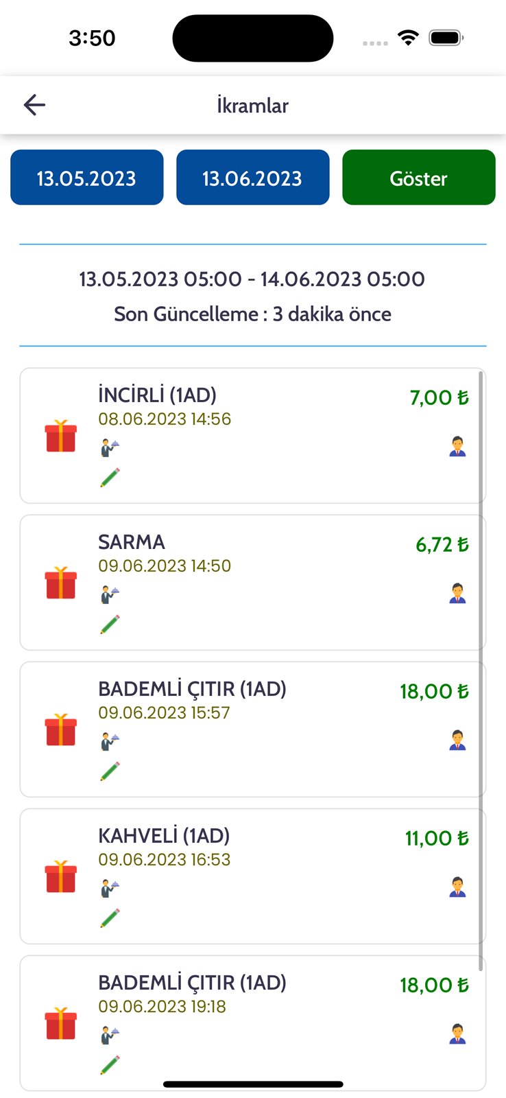 EnderPOS mobile app screen 6